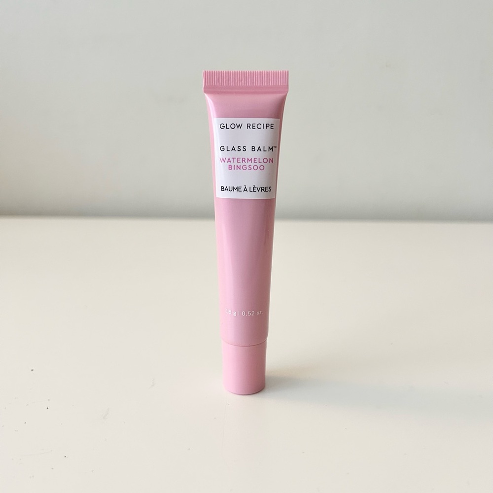 GLOW RECIPE Glass Balm in Watermelon Bingsoo- sheer soft pink Full Size 15 g - Picture 2 of 11